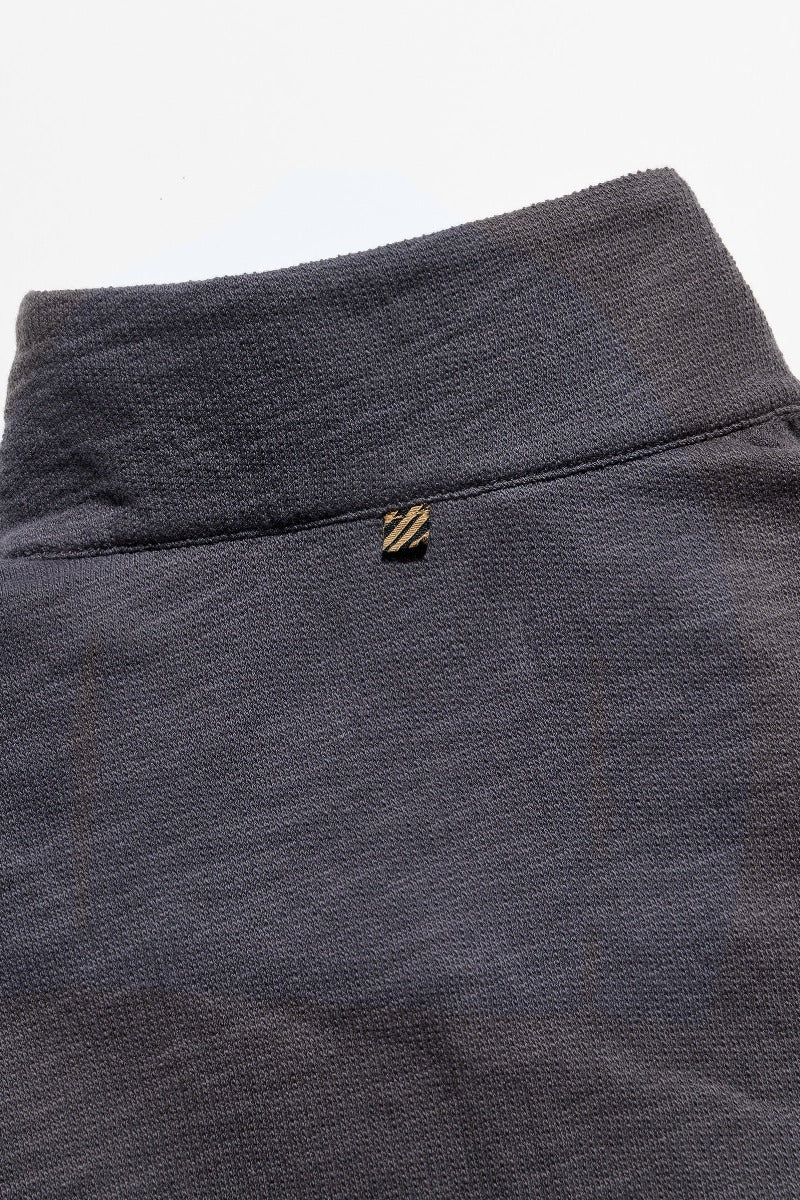 Billy Reid French Terry Half Zip - Asphalt