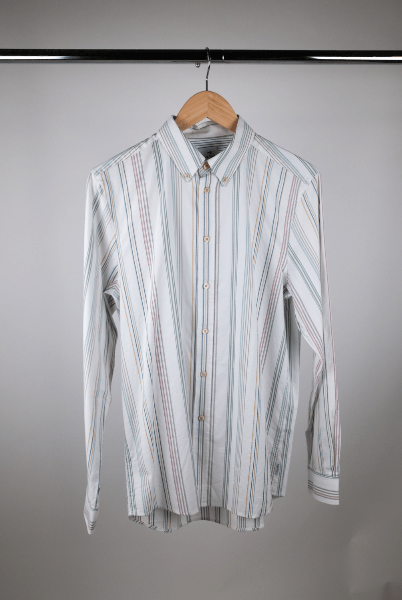 REGULAR FIT SHIRT - Cyclist Stripe - Paul Smith - Archery Close
