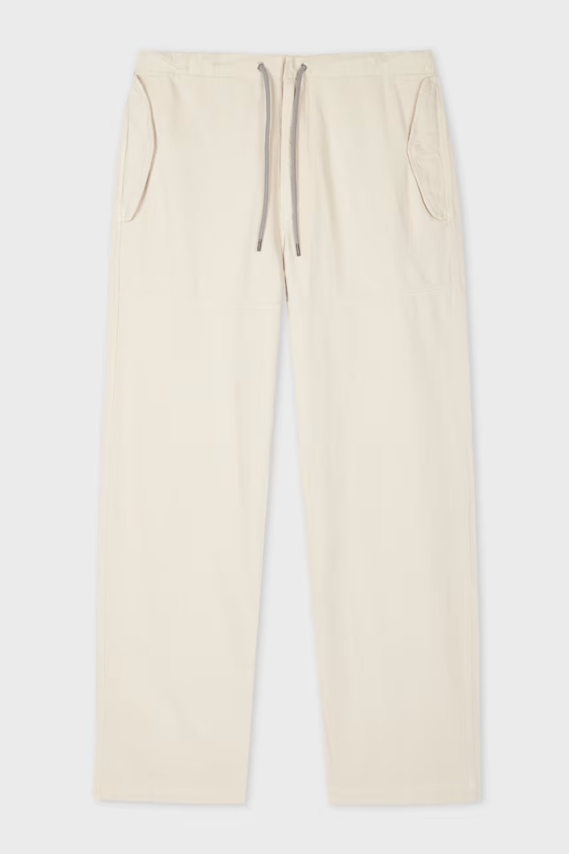 Relaxed - Fit Ecru Cotton - Linen Trousers - Paul Smith - Archery Close