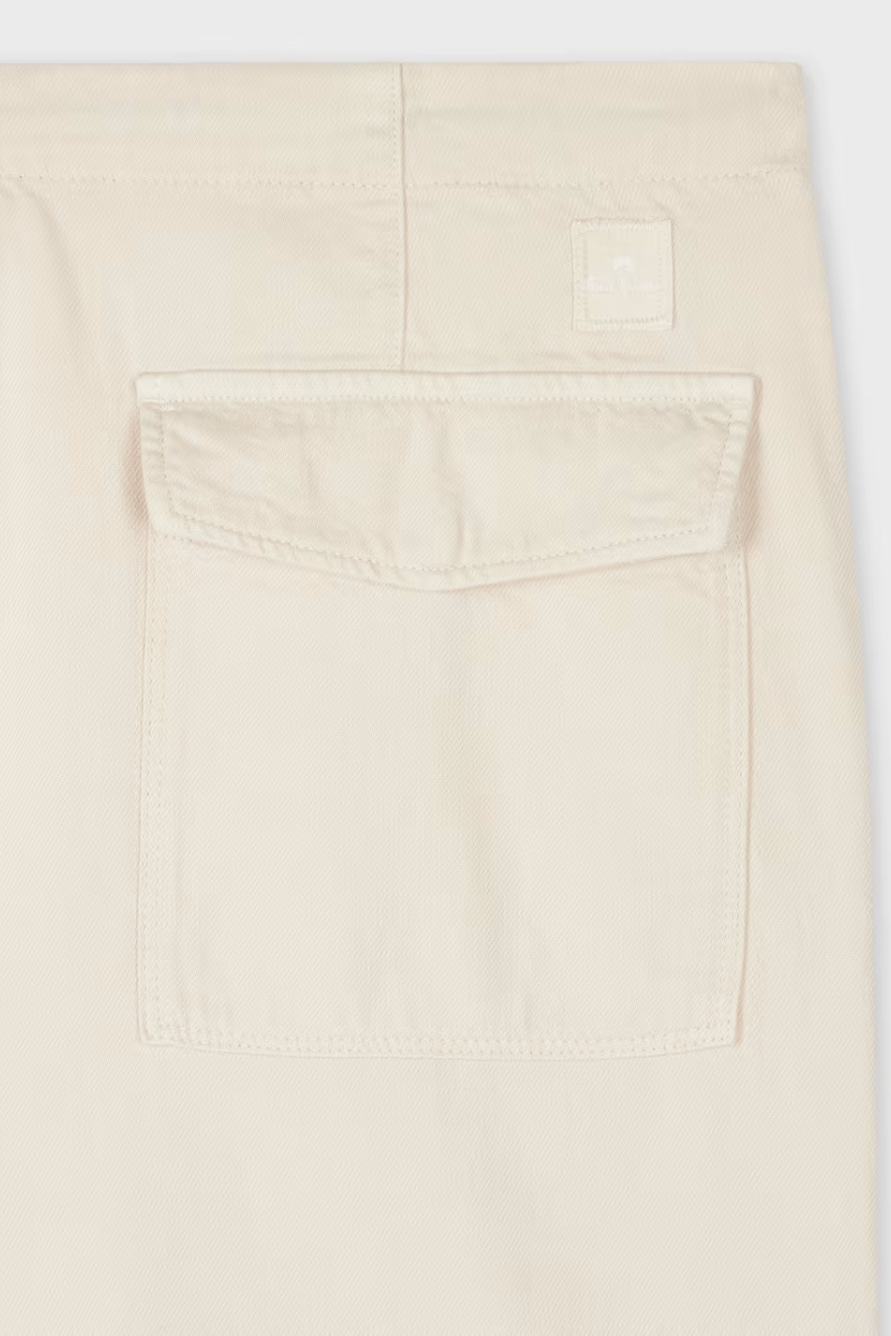 Relaxed - Fit Ecru Cotton - Linen Trousers - Paul Smith - Archery Close