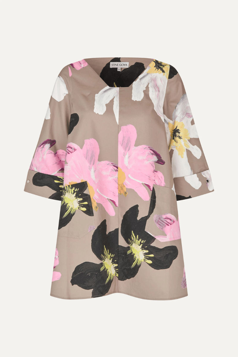 Relaxed Mini Dress in Wild Flowers - Stine Goya - Archery Close