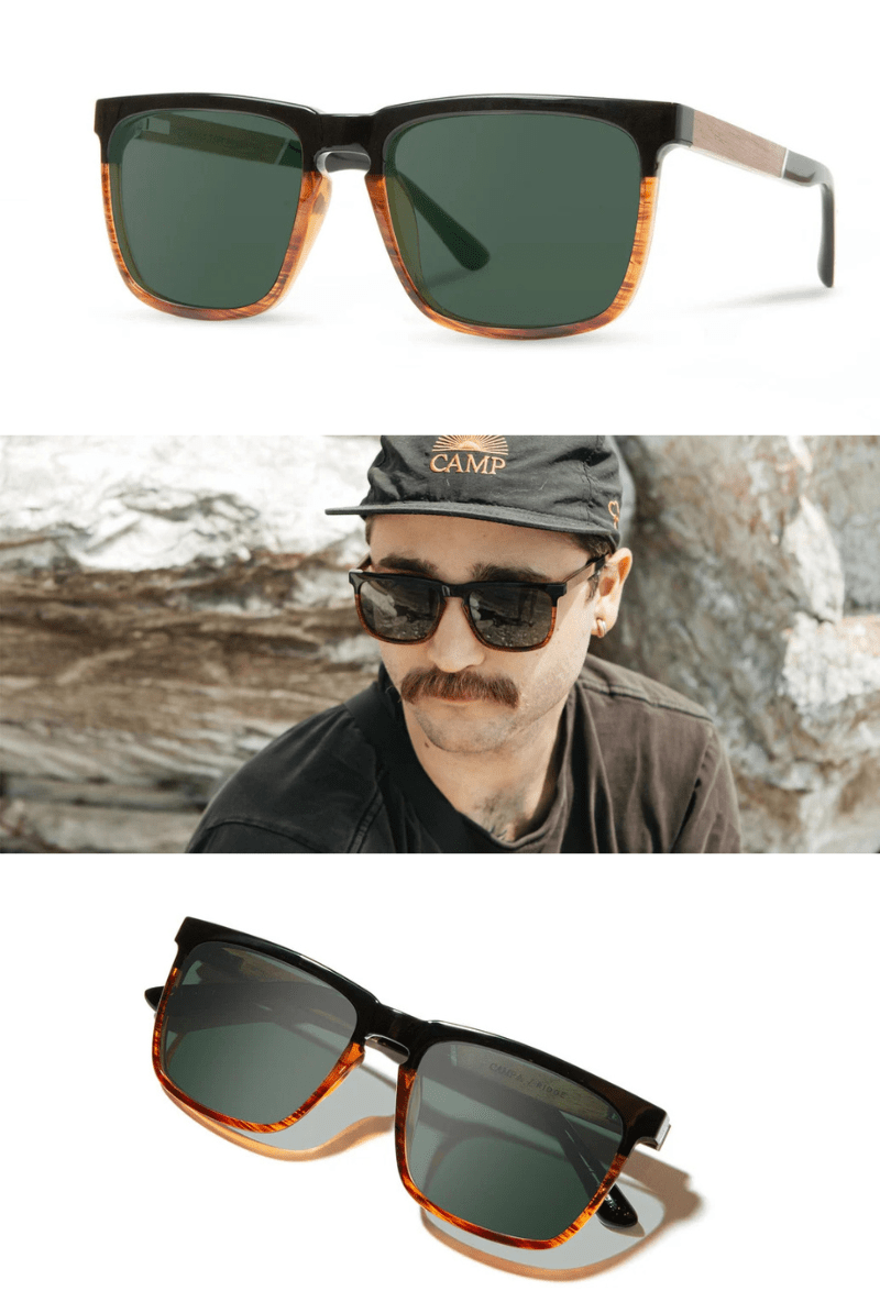 Ridge - Black Tortoise Sunglasses - Shwood Eyewear - Archery Close