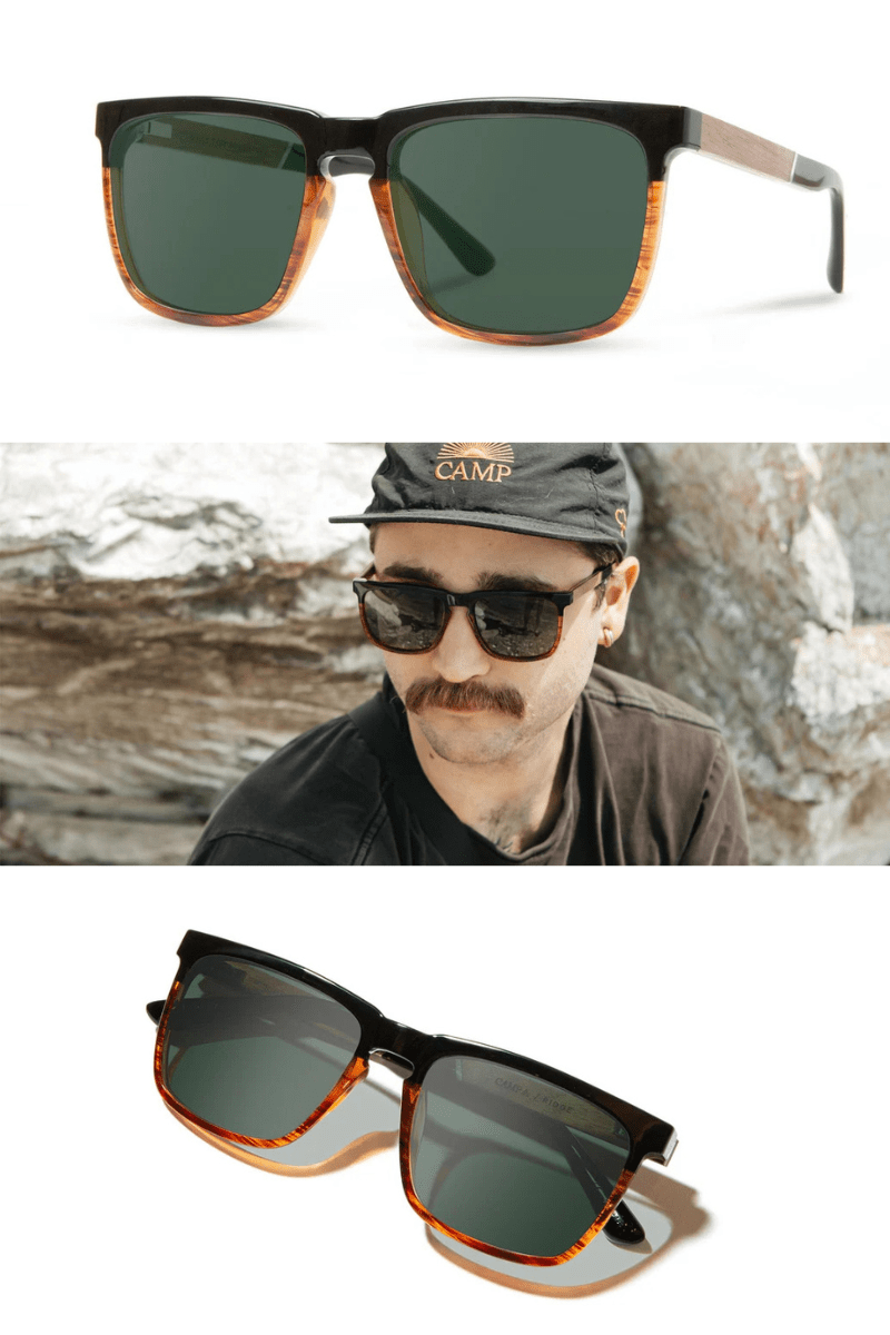 Ridge - Black Tortoise Sunglasses - Shwood Eyewear - Archery Close