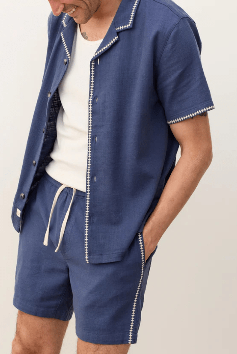 Saturday Beach Short 6" Vintage Indigo - Marine Layer - Archery Close