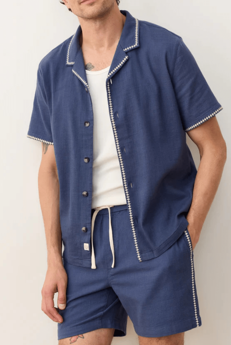 Saturday Beach Short 6" Vintage Indigo - Marine Layer - Archery Close