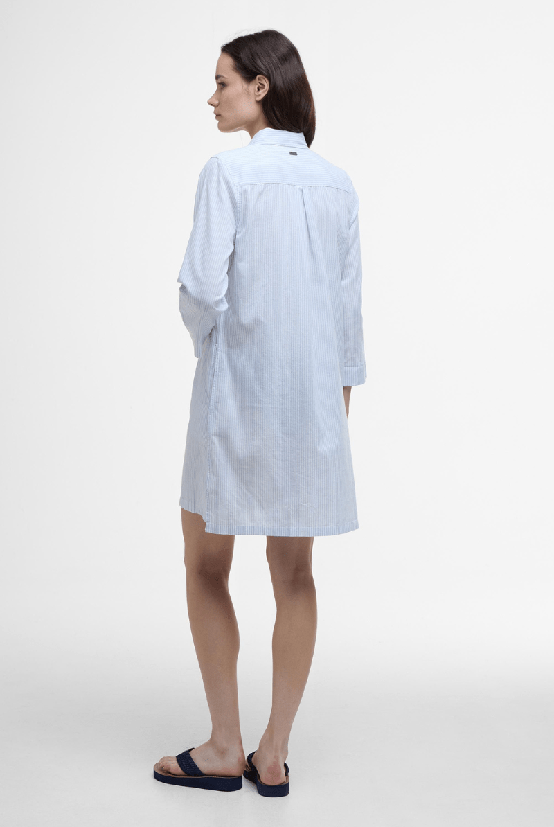 Seaglow Shirt Dress in Chambray - Barbour - Archery Close