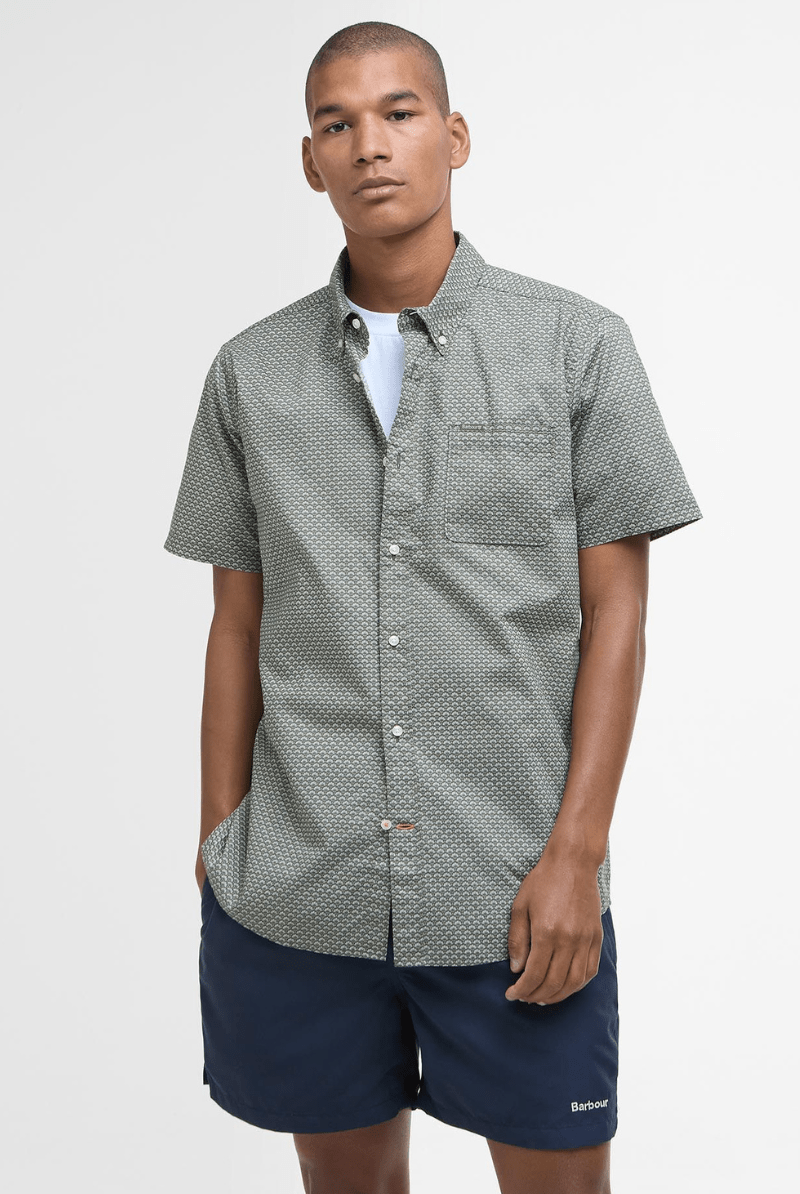 Shell Tailored Short - Sleeved Polo - Barbour - Archery Close