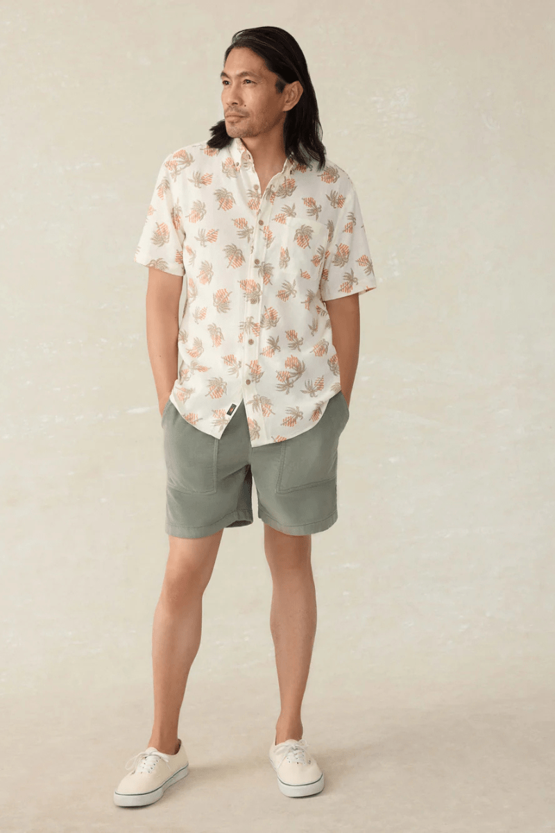 Short - Sleeve Breeze Shirt - Faherty Brand - Archery Close