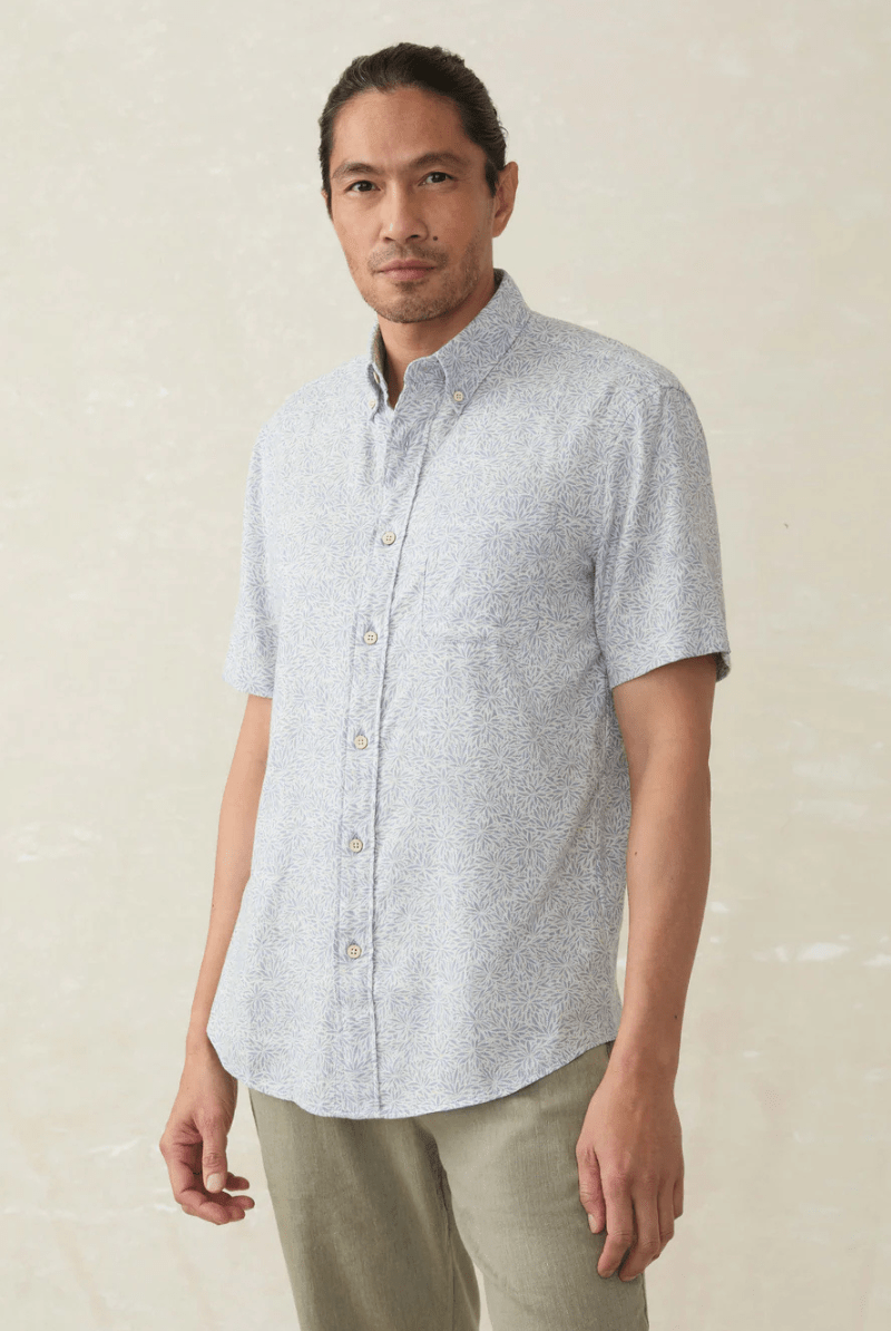 Short - Sleeve Breeze Shirt - Faherty Brand - Archery Close