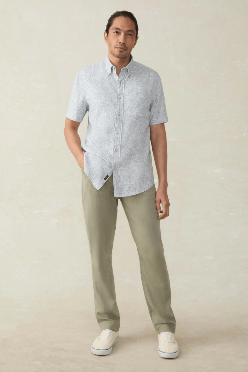 Short - Sleeve Breeze Shirt - Faherty Brand - Archery Close