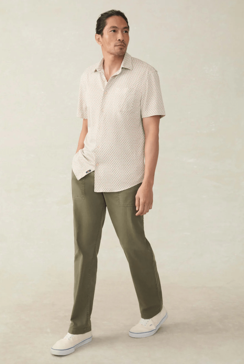 Short - Sleeve Hermosa Shirt - Faherty Brand - Archery Close