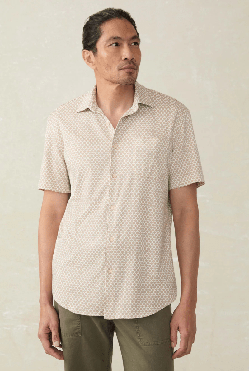 Short - Sleeve Hermosa Shirt - Faherty Brand - Archery Close
