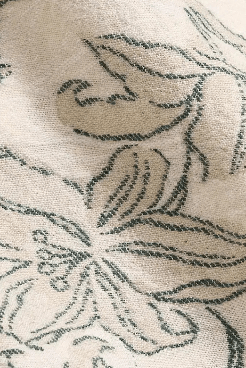 Short Sleeve Watercolor Lily Jacquard Treme Shirt - Billy Reid - Archery Close