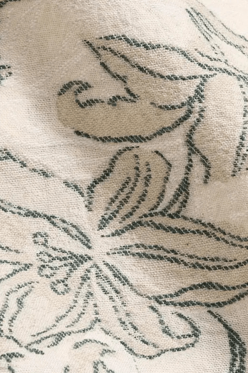 Short Sleeve Watercolor Lily Jacquard Treme Shirt - Billy Reid - Archery Close