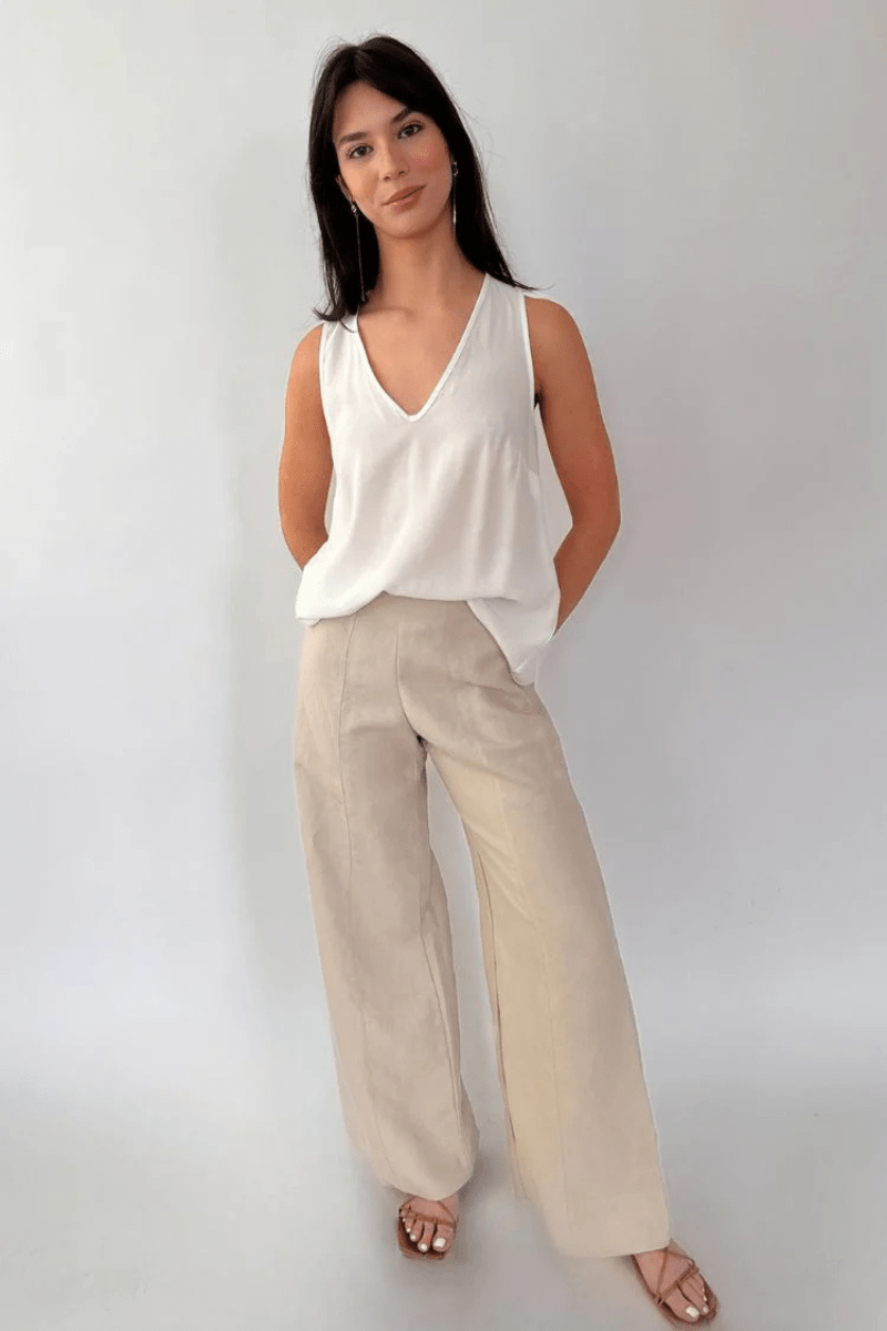 Simple Tank in White - Natalie Busby - Archery Close