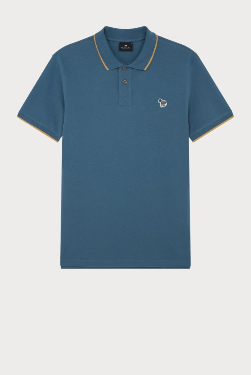 Slim Polo in Petrol Blue - Paul Smith - Archery Close