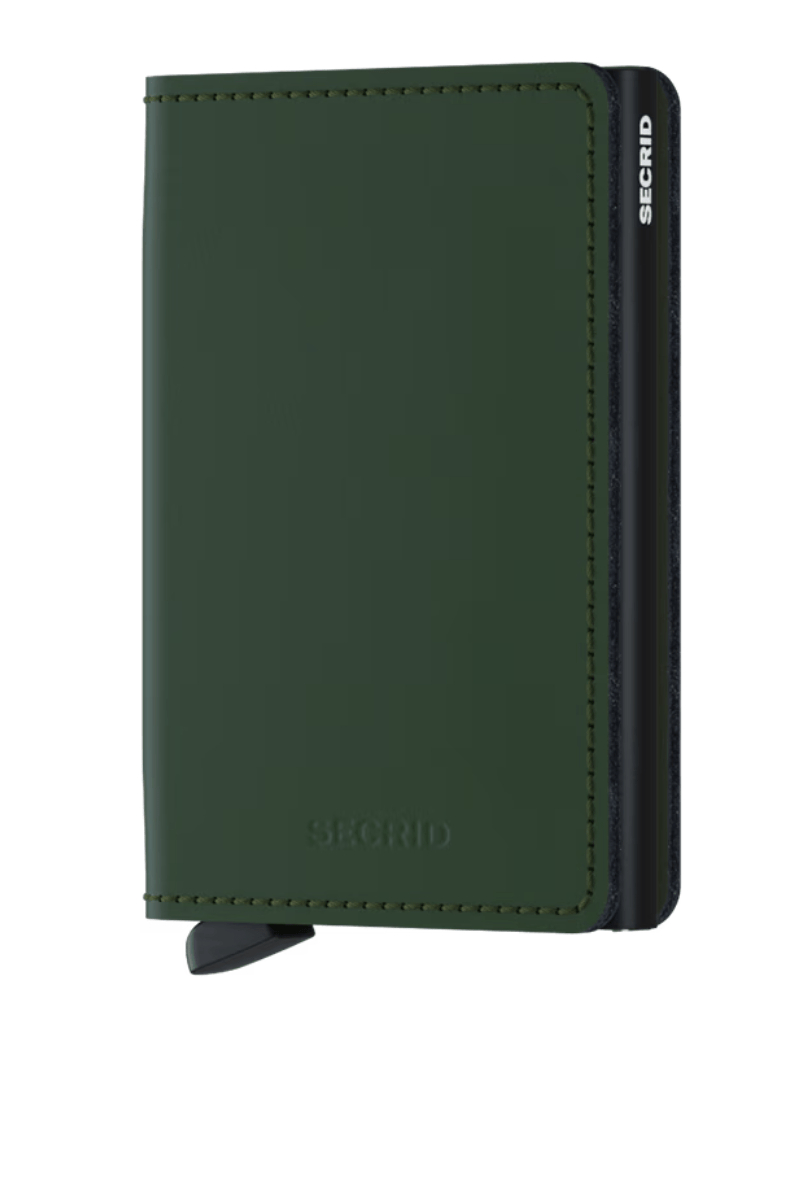 Slimwallet in Matte Green - Black - Secrid - Archery Close