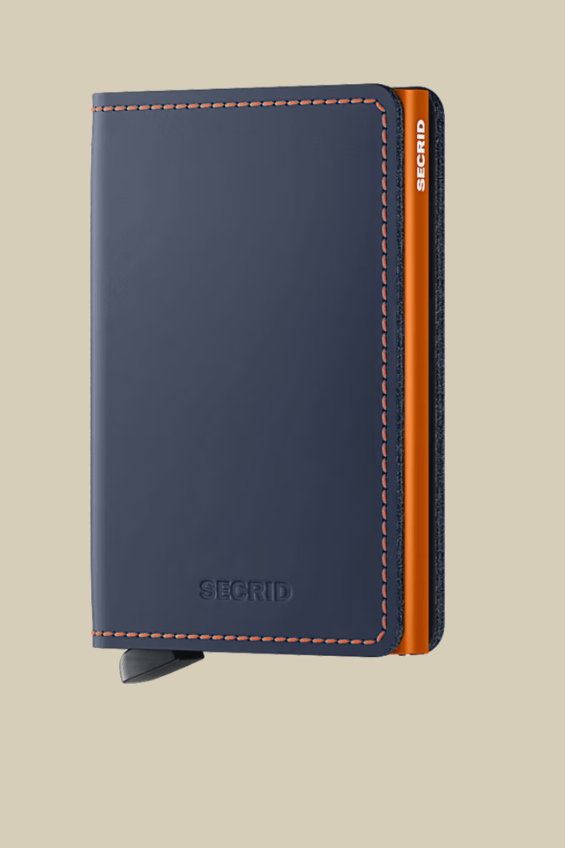 Slimwallet in Nightblue & Orange - Secrid - Archery Close