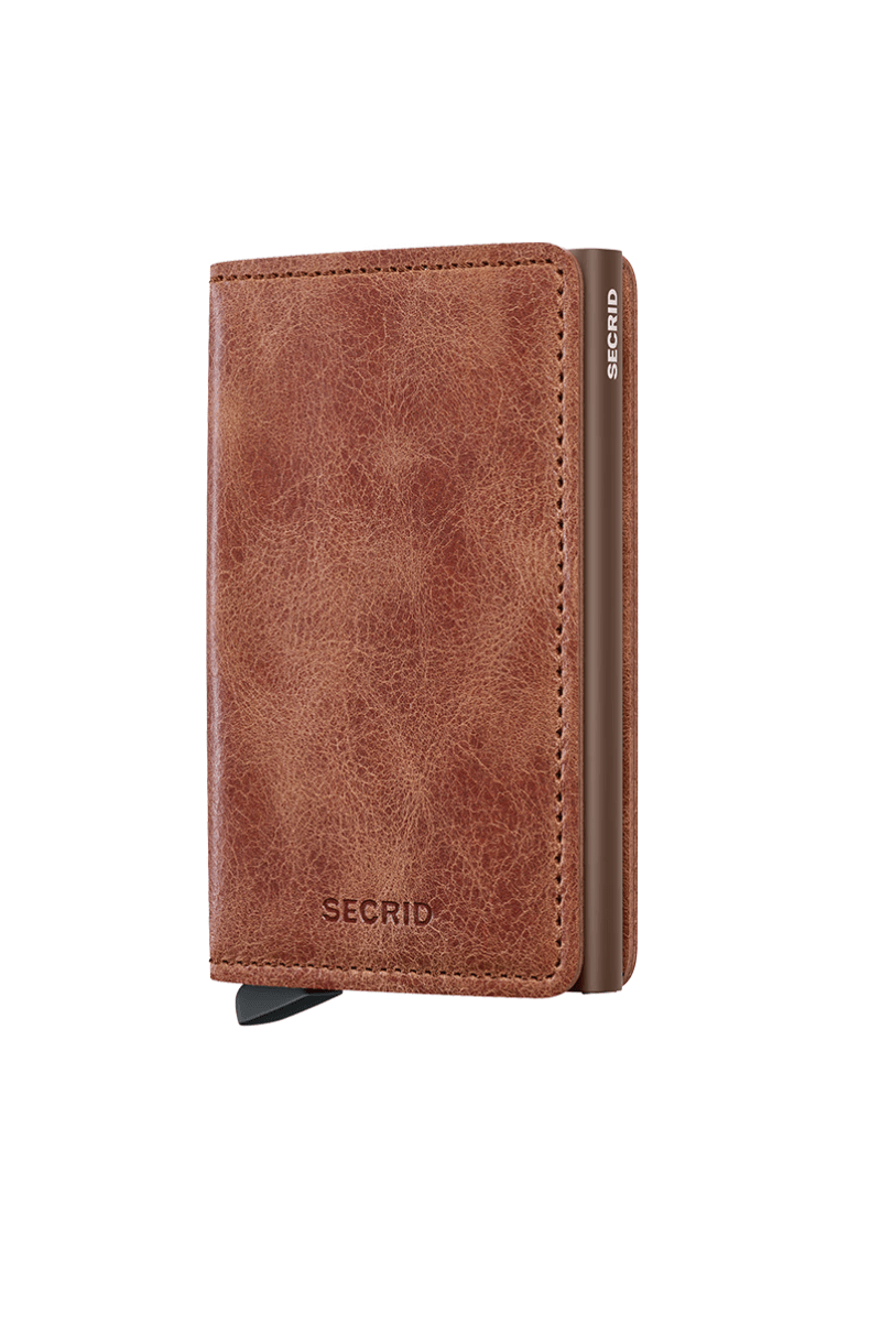 Slimwallet in Vintage Cognac - Brown - Secrid - Archery Close
