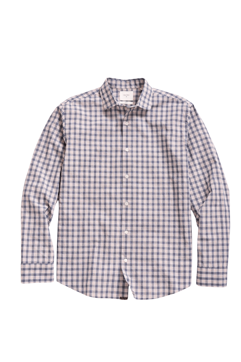 Slub Grid Hutchenson Sport Shirt - Billy Reid - Archery Close