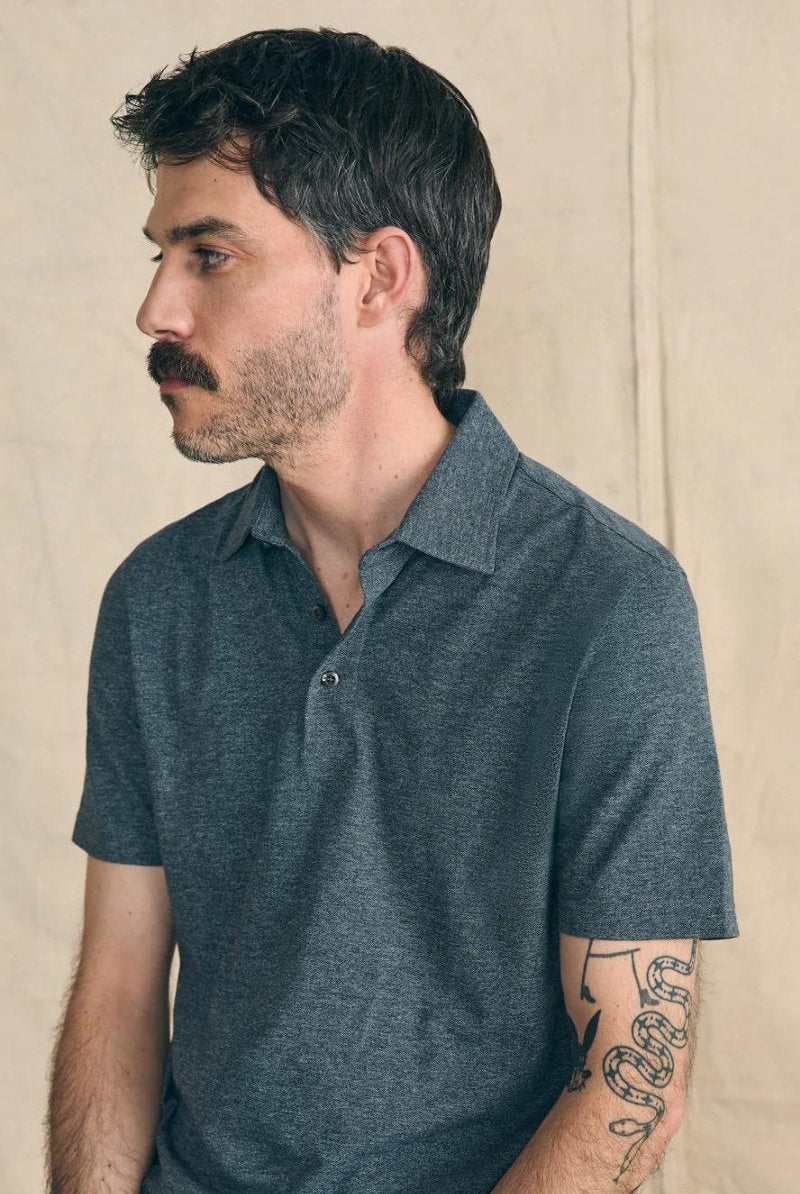 SS Movement Pique Polo - Faherty Brand - Archery Close