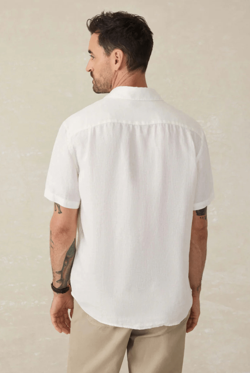 SS Palma Linen Shirt - Faherty Brand - Archery Close