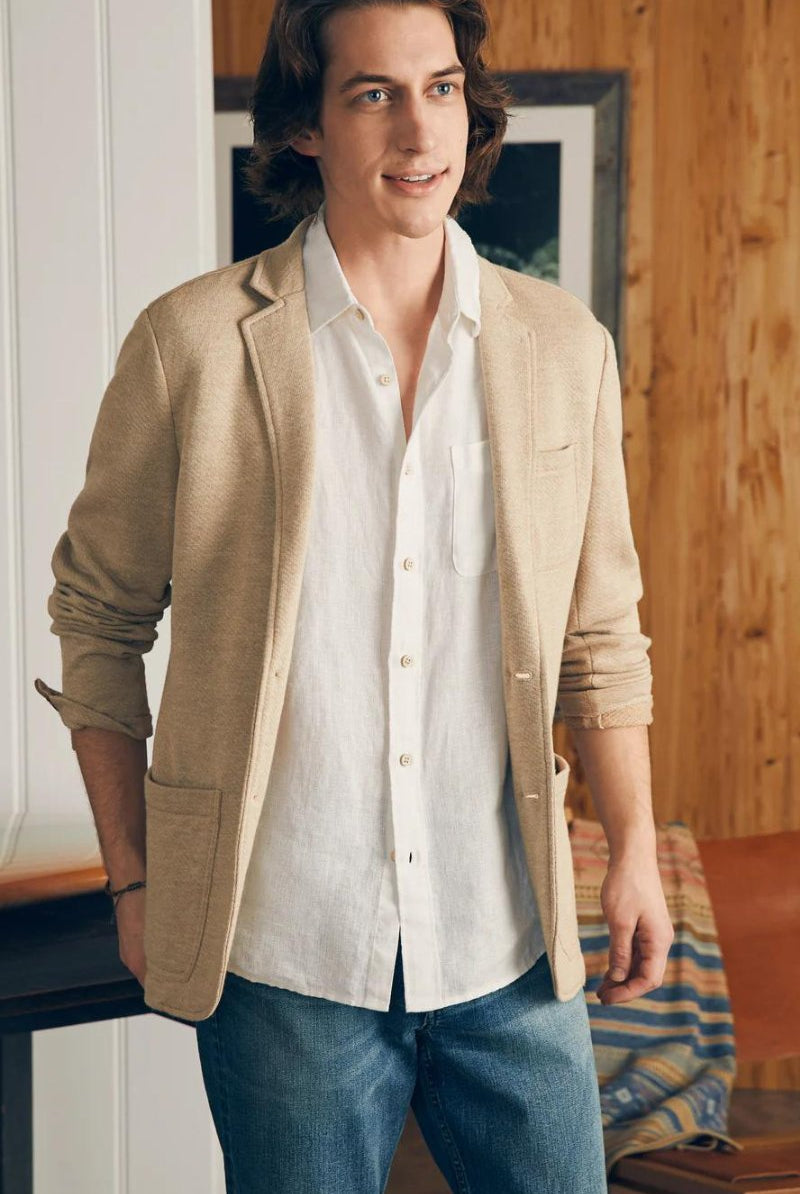 SS Palma Linen Shirt - Faherty Brand - Archery Close