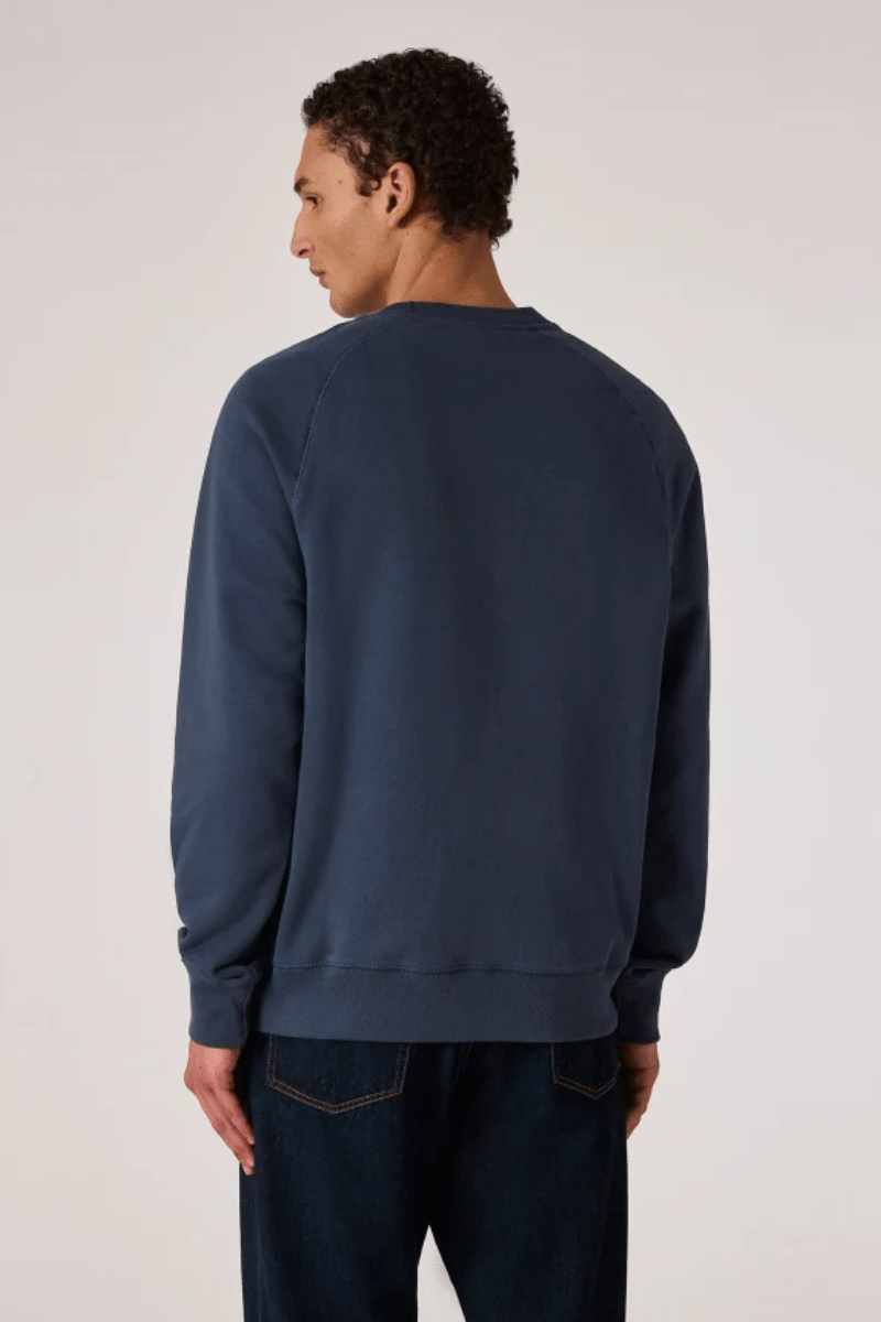 Steel Blue 'Floral' Embroidery Sweatshirt - Paul Smith - Archery Close