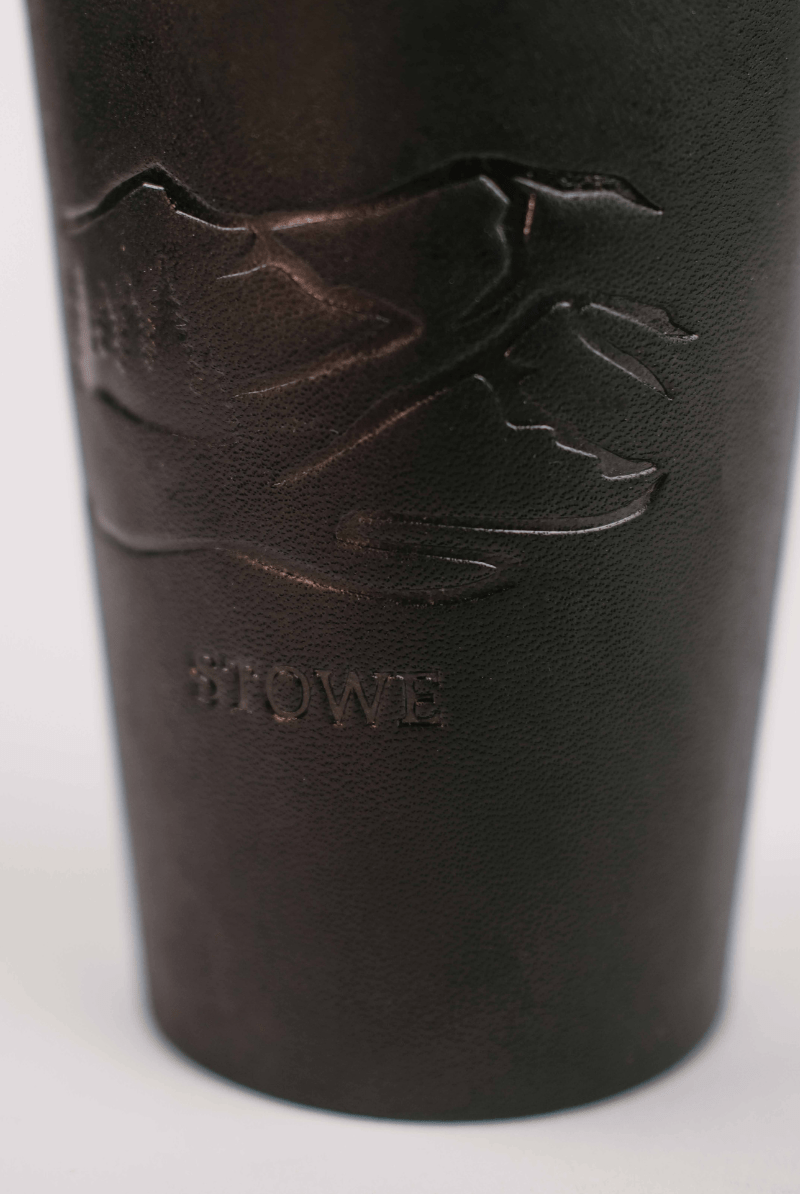 Stowe Leather Pint Glass - Whiskey Leatherworks - Archery Close