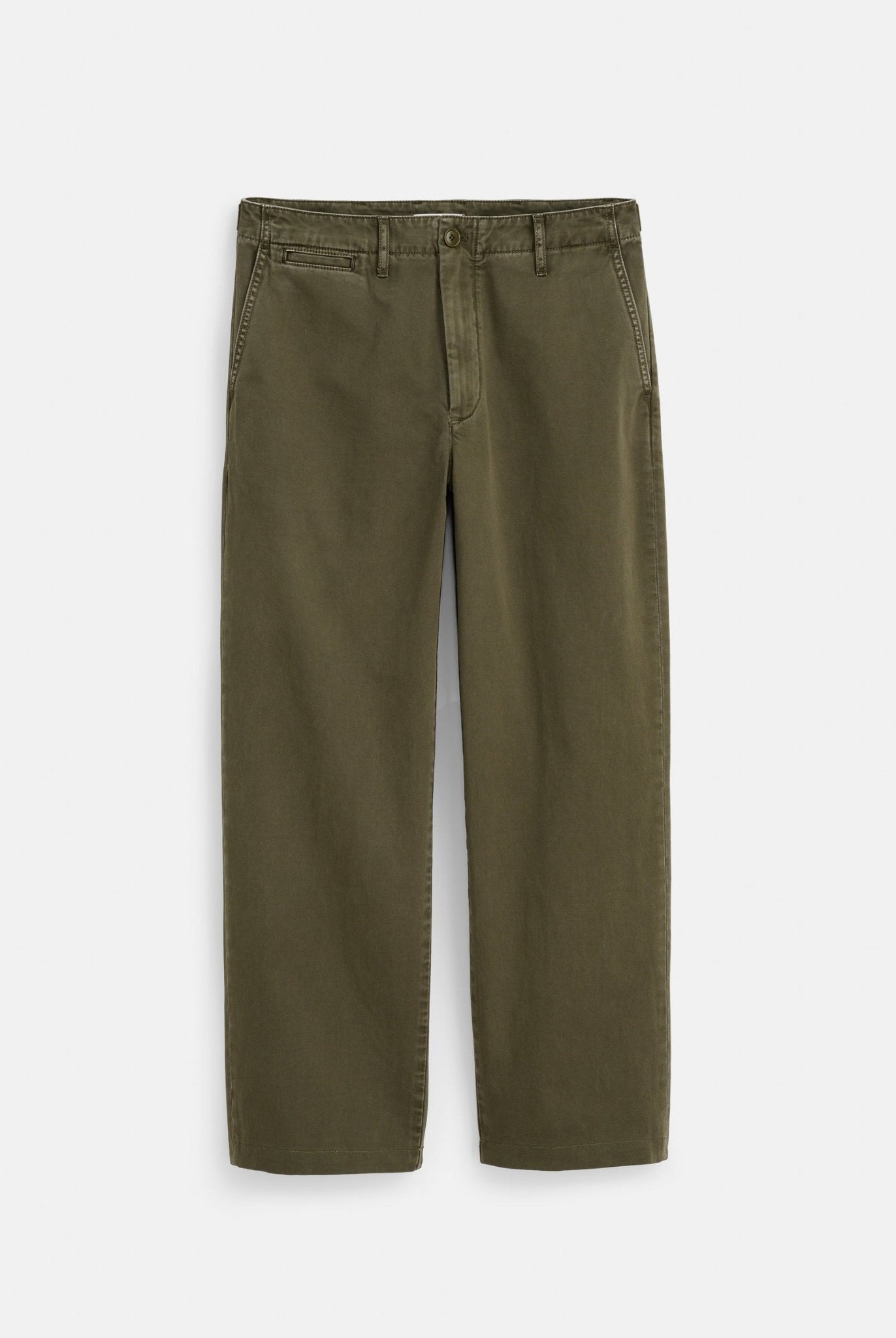 Straight Leg Pant in Vintage Wash Chino - Alex Mill - Archery Close