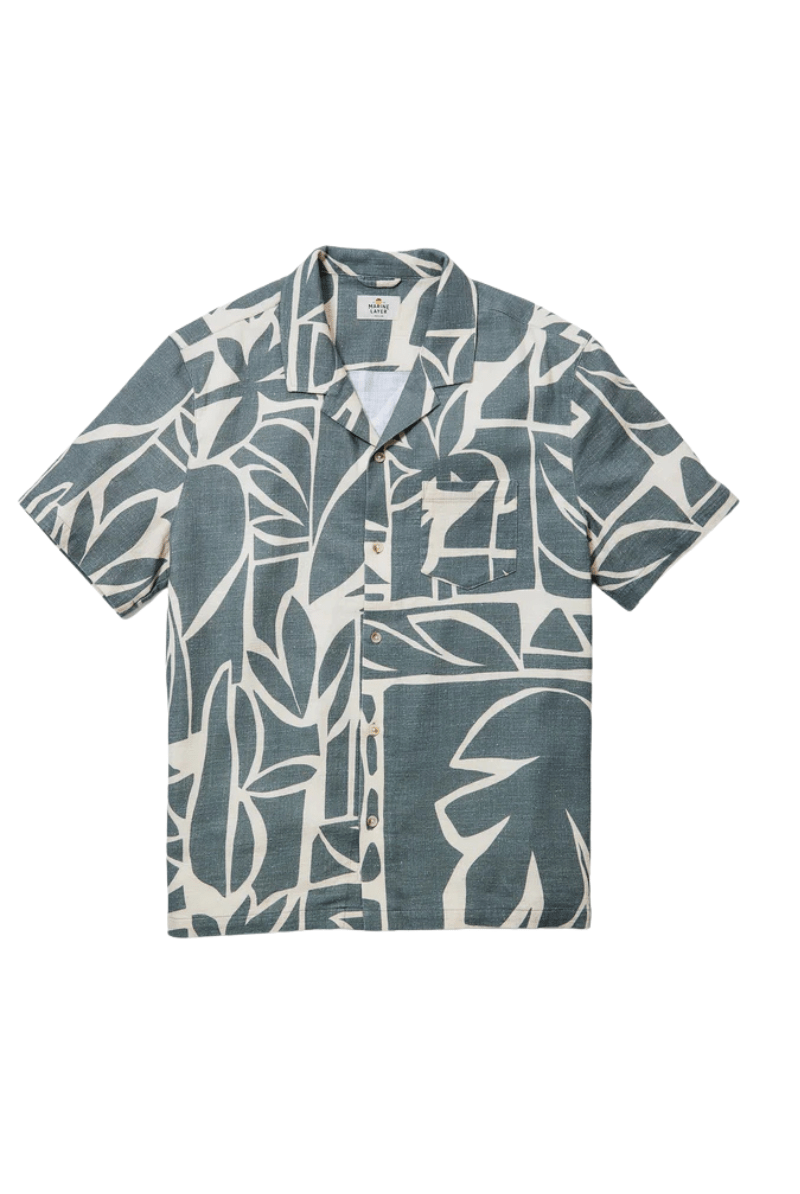 Stretch Selvage Resort Shirt - Marine Layer - Archery Close
