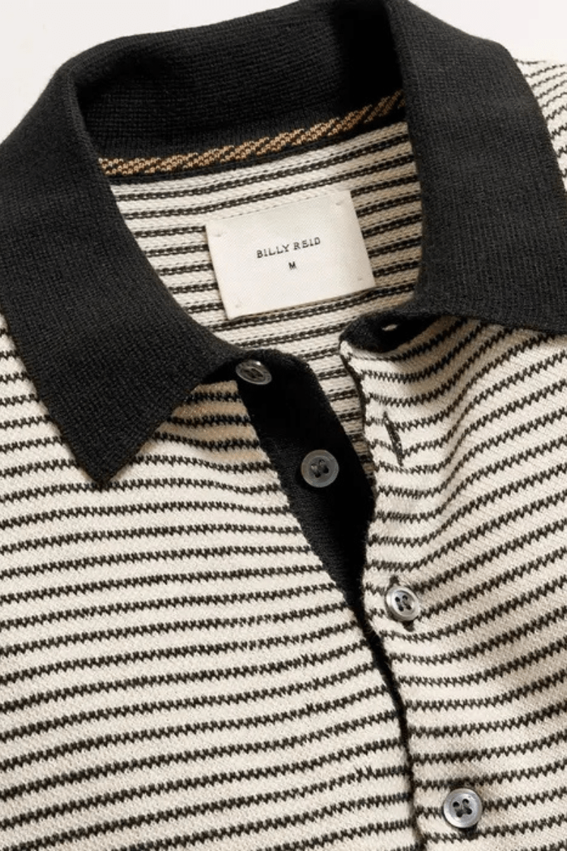 Stripe Sweater Polo - Billy Reid - Archery Close