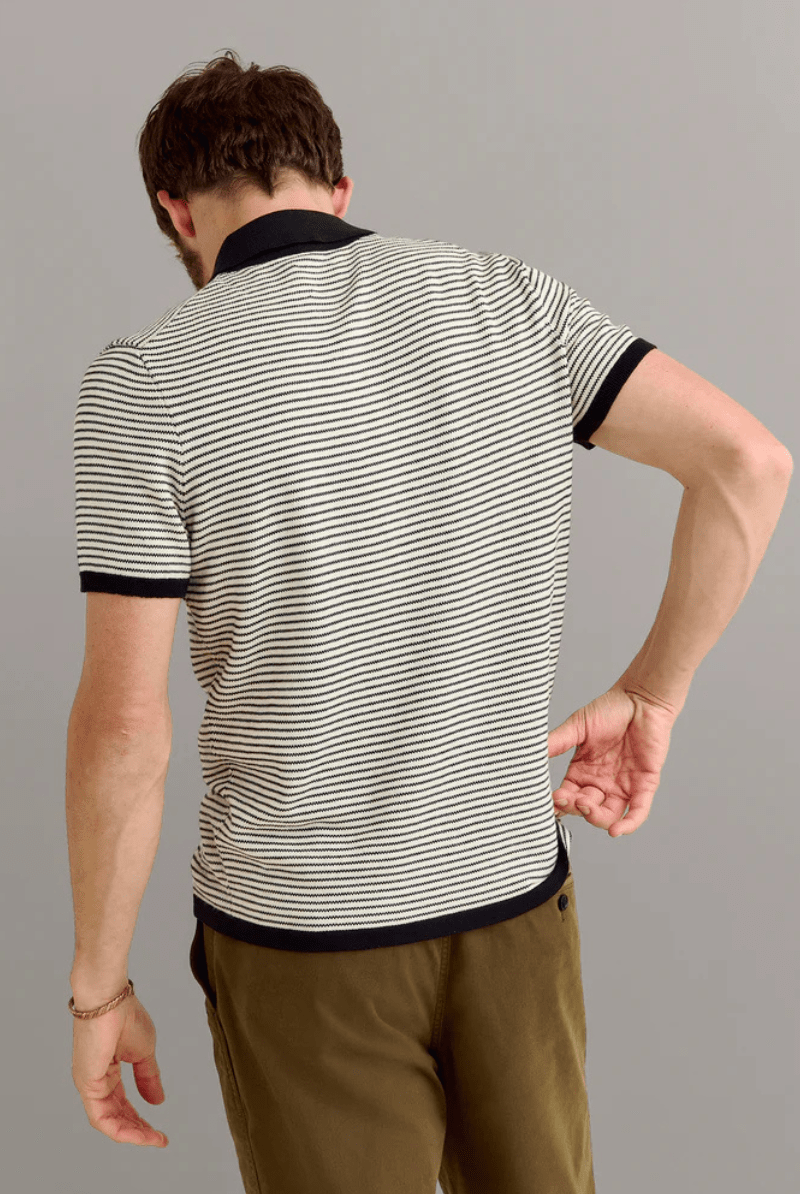Stripe Sweater Polo - Billy Reid - Archery Close