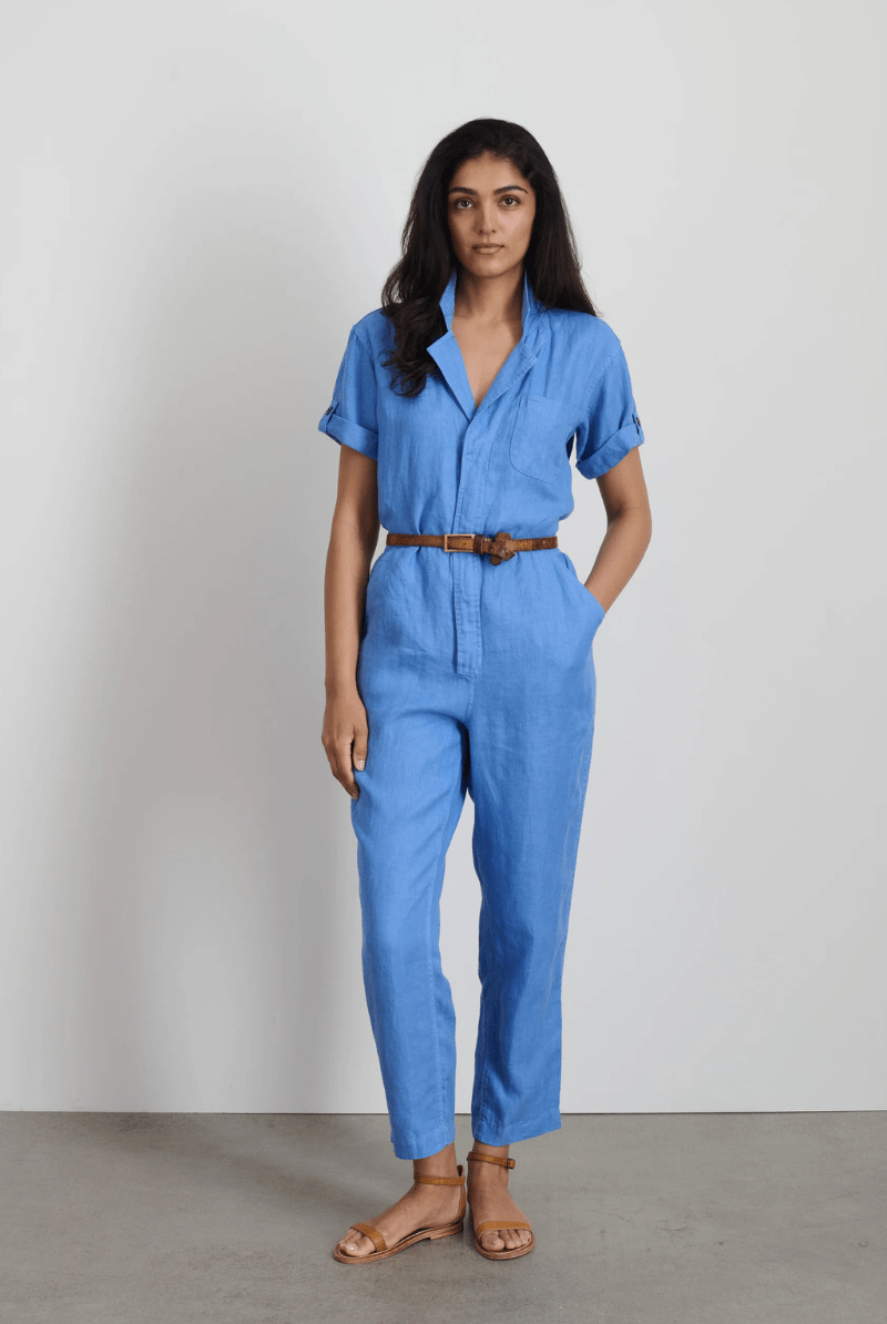 Summer Jumpsuit in Linen - Alex Mill - Archery Close