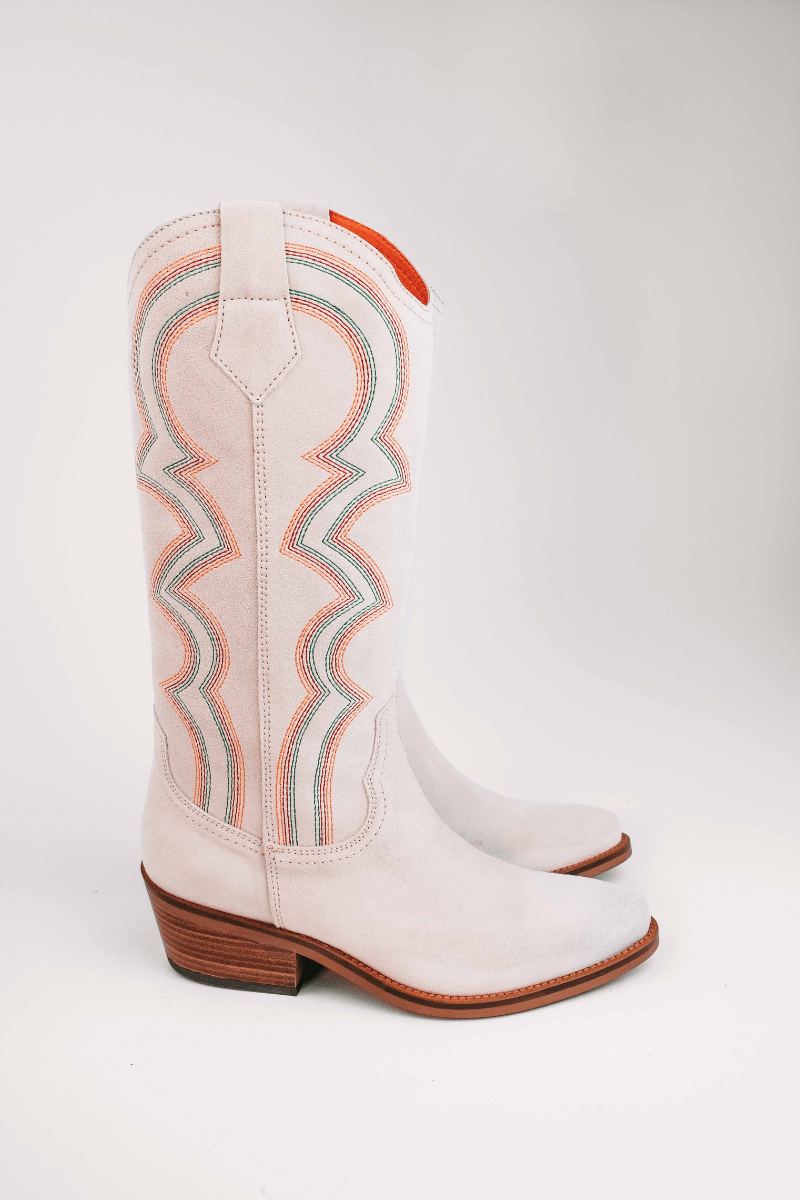 Sun Salutation Embroidered Cowboy Boot - Penelope Chilvers - Archery Close