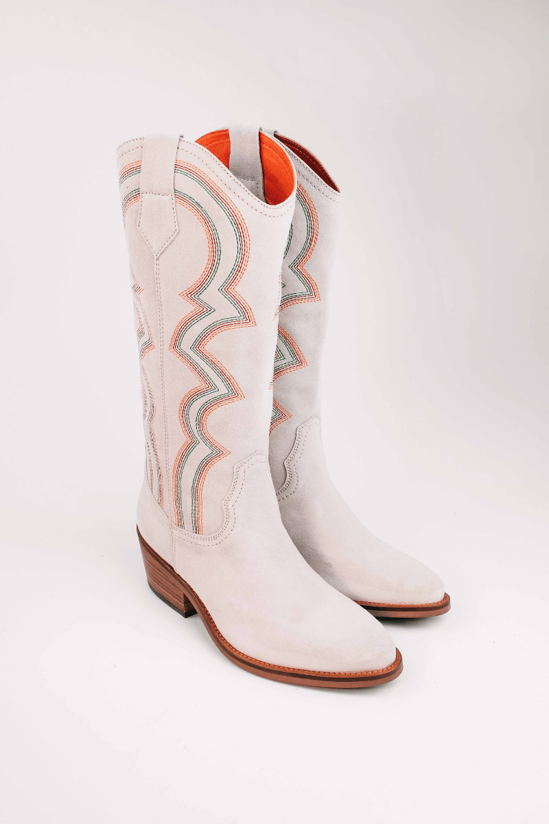 Sun Salutation Embroidered Cowboy Boot - Penelope Chilvers - Archery Close