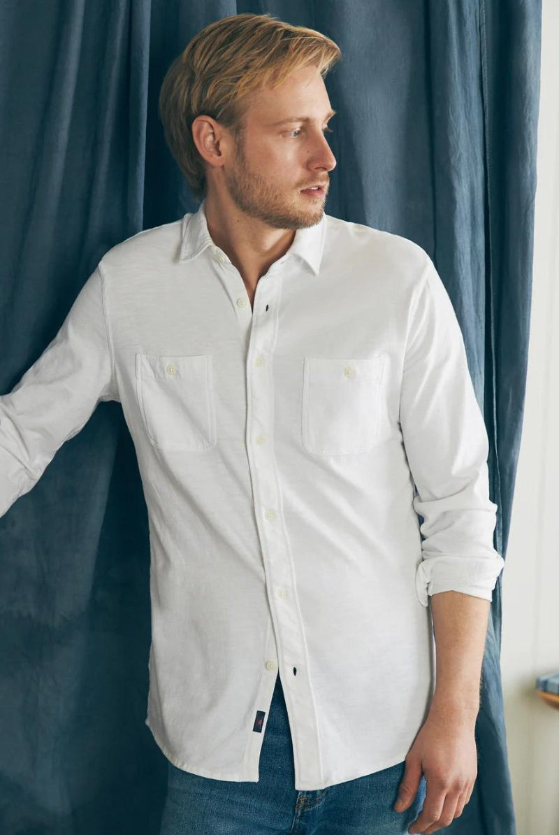 Sunwashed Knit Shirt - Faherty Brand - Archery Close