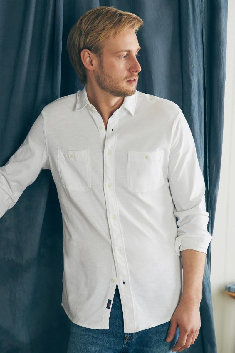 Sunwashed Knit Shirt - Faherty Brand - Archery Close