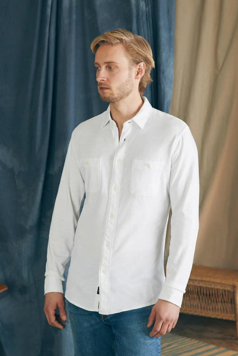 Sunwashed Knit Shirt - Faherty Brand - Archery Close