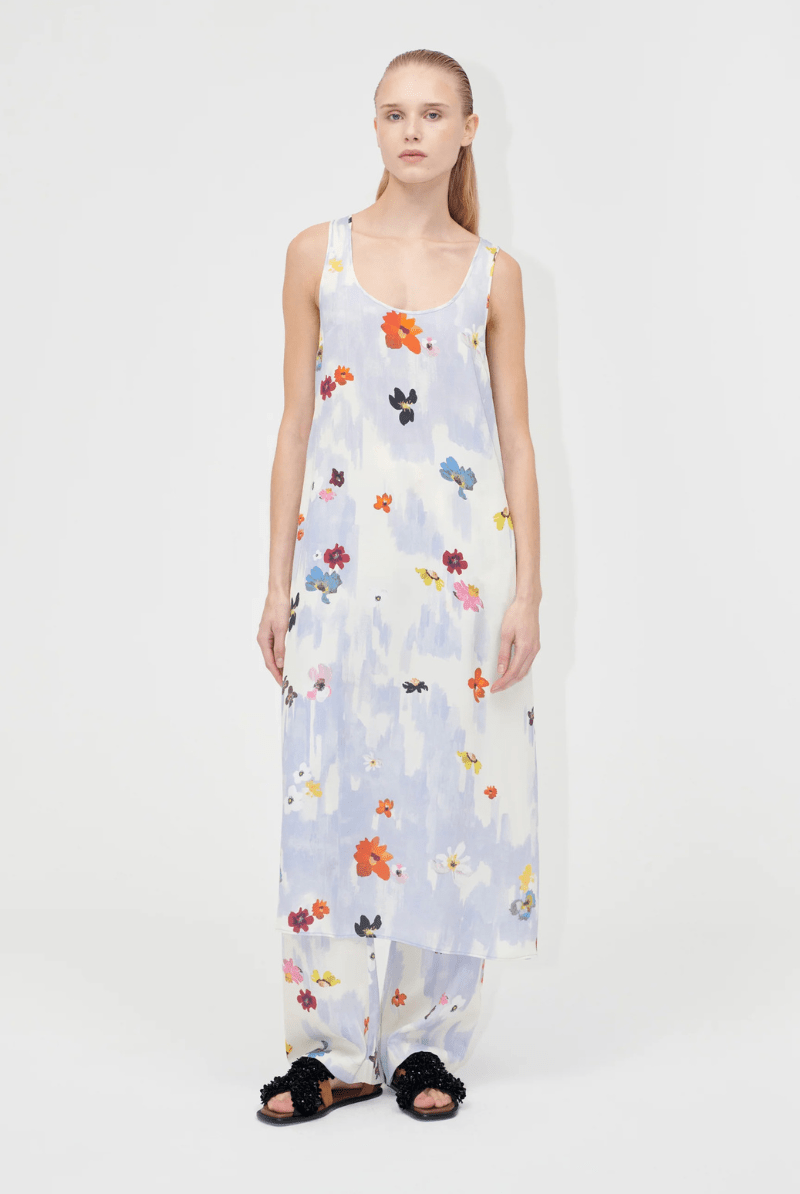 Tank Long Dress in Skyfall Flowers - Stine Goya - Archery Close