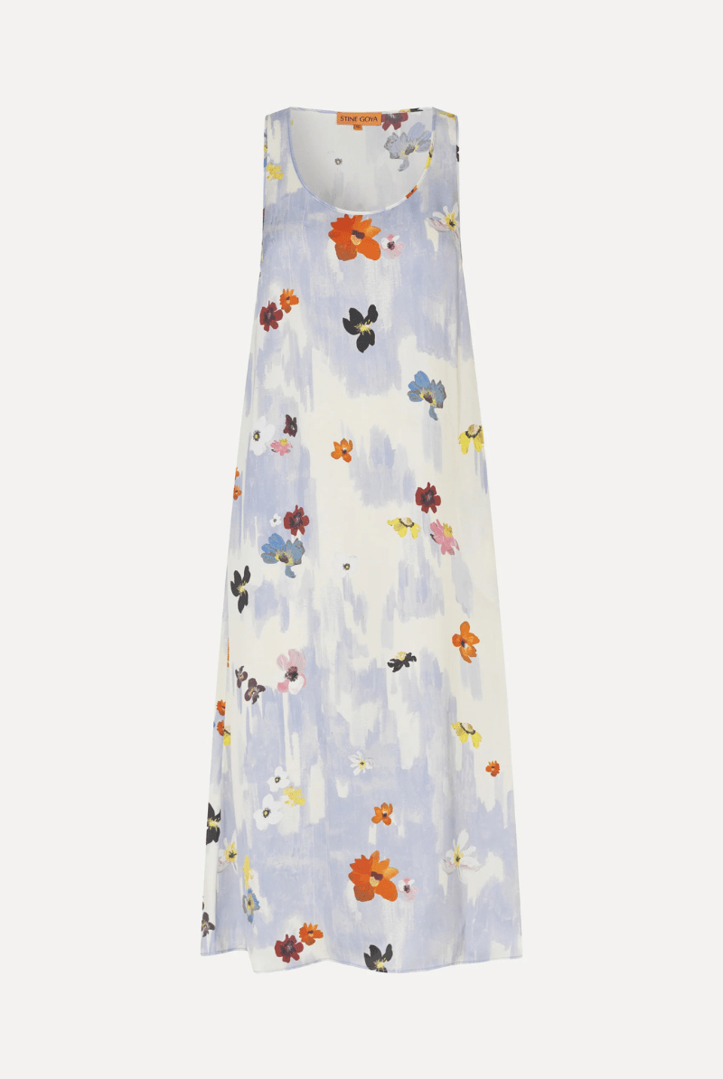 Tank Long Dress in Skyfall Flowers - Stine Goya - Archery Close
