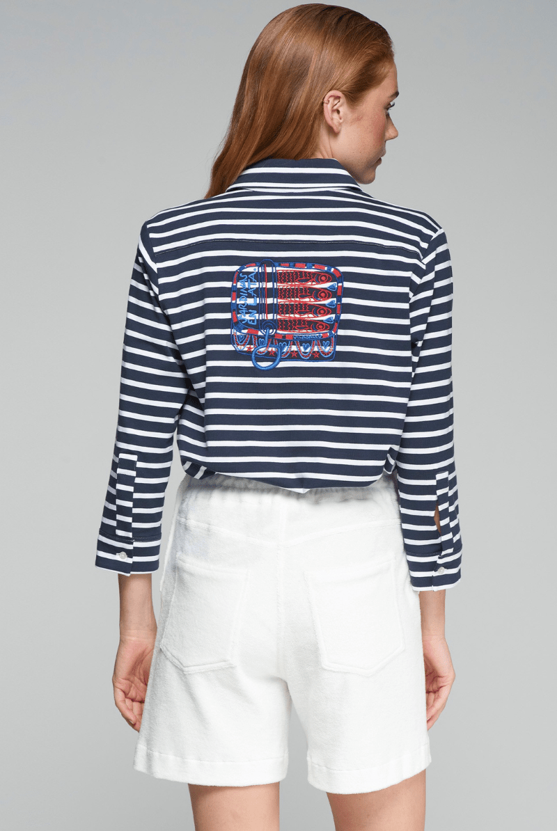 Tea Sweatshirt Short in White - Vilagallo - Archery Close