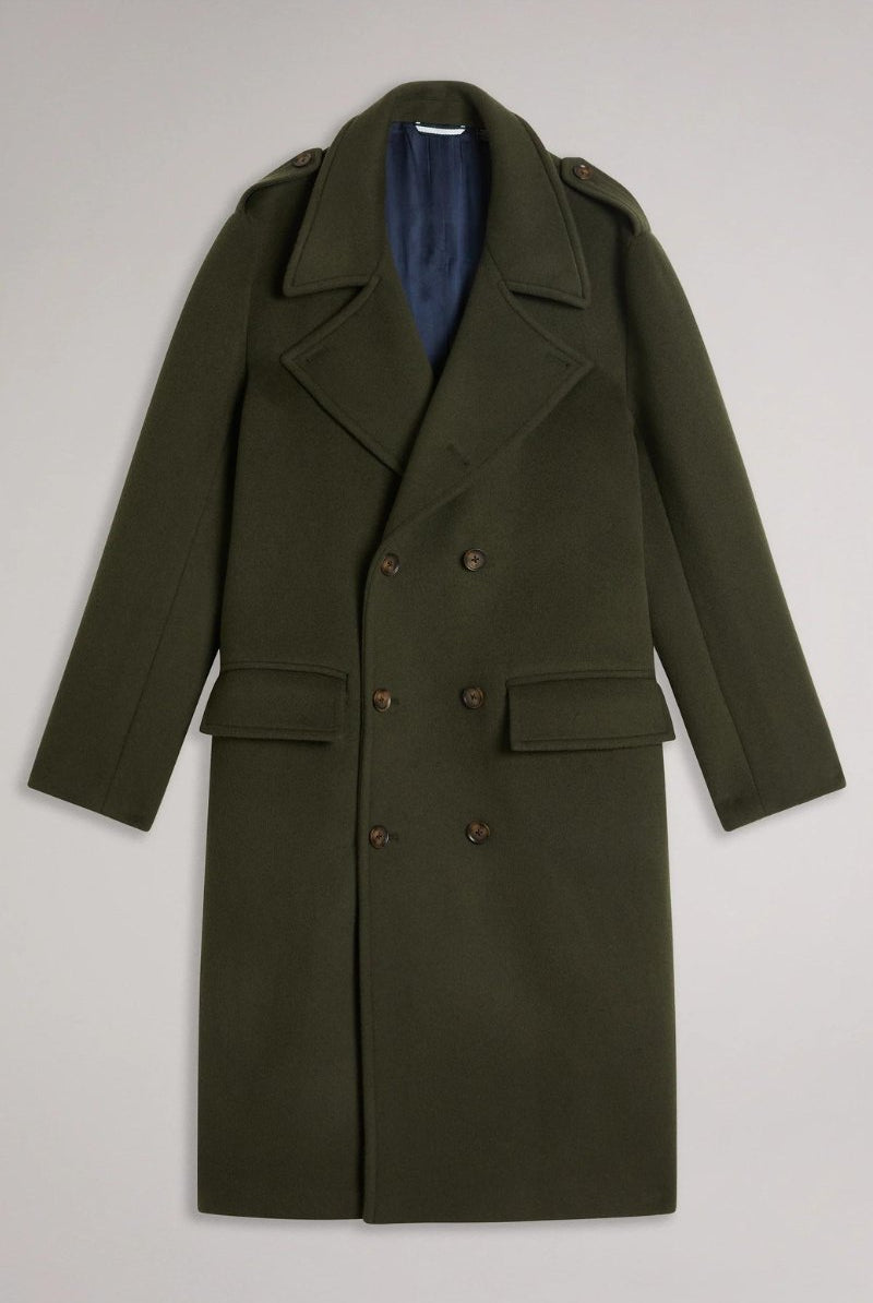 Ted Baker Avin Wool Blend Military Coat - Archery Close Men's
