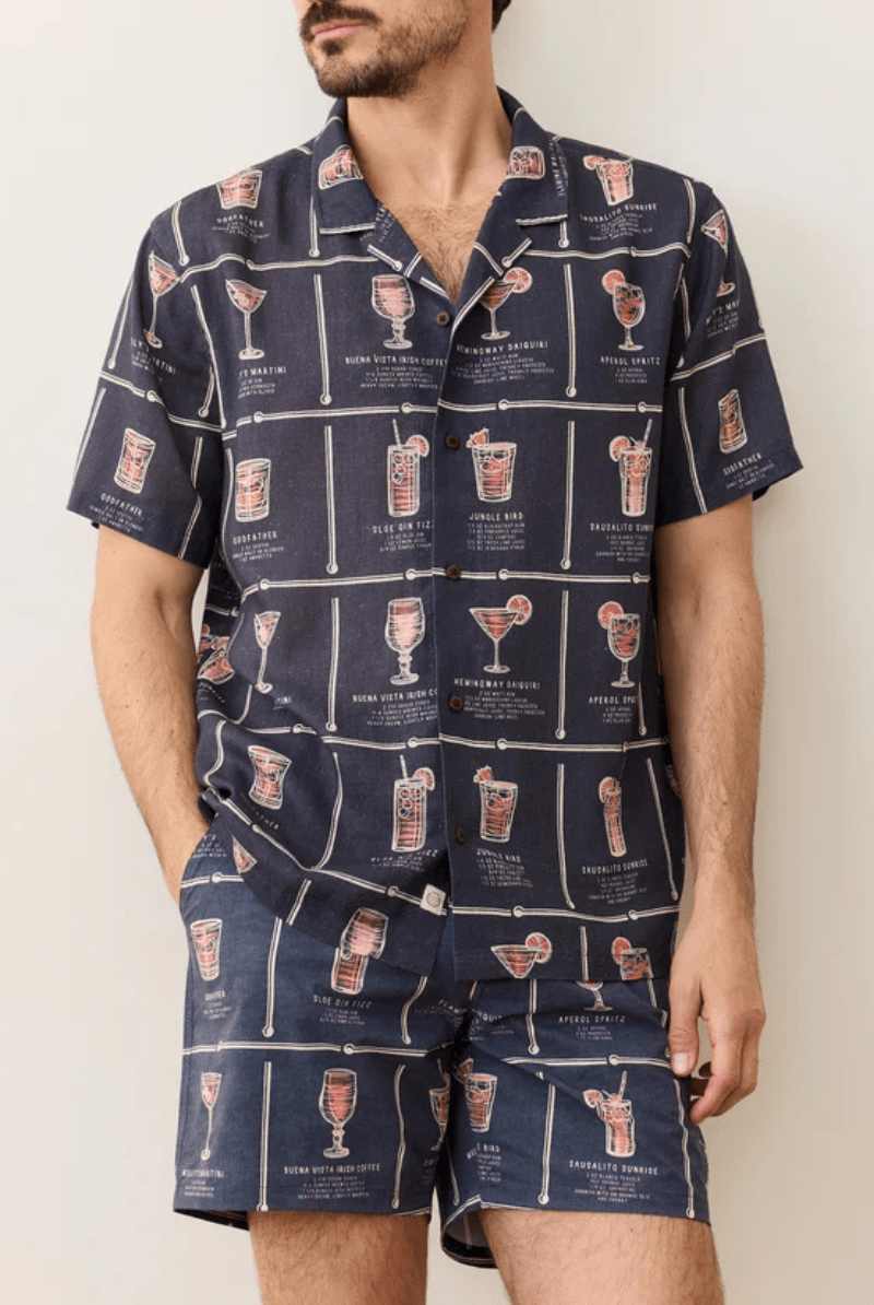 Tencel Linen Resort Shirt - Marine Layer - Archery Close