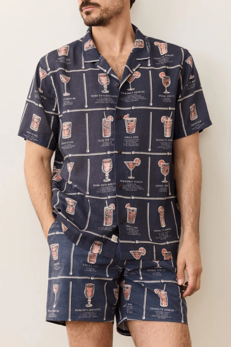 Tencel Linen Resort Shirt - Marine Layer - Archery Close