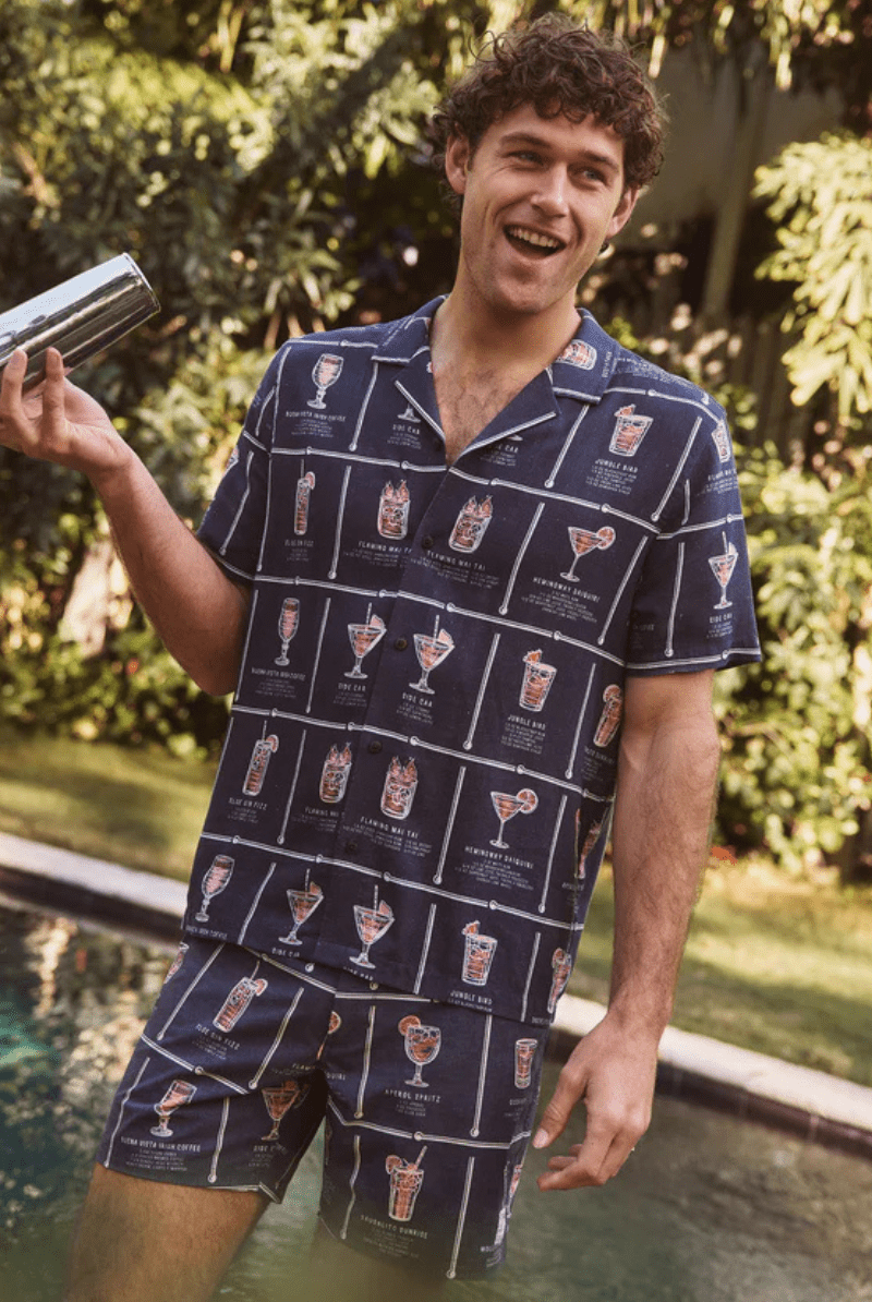 Tencel Linen Resort Shirt - Marine Layer - Archery Close