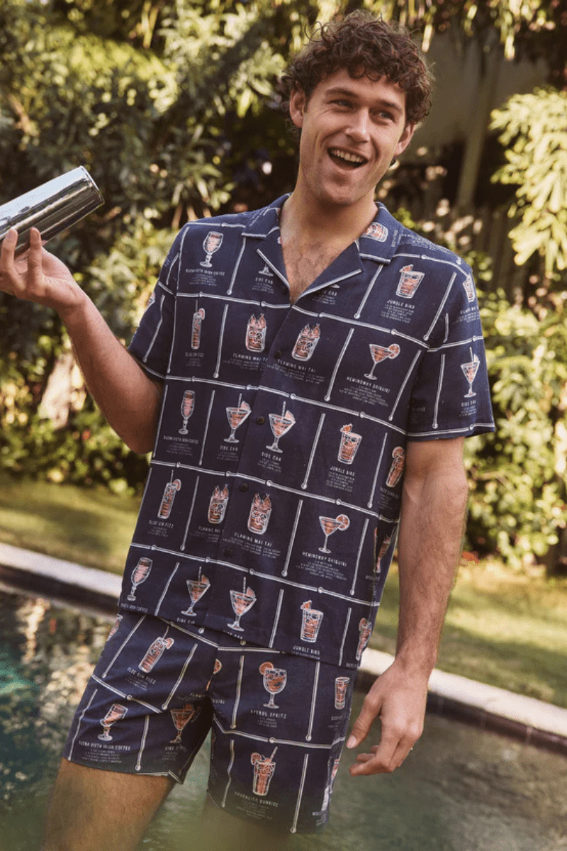 Tencel Linen Resort Shirt - Marine Layer - Archery Close