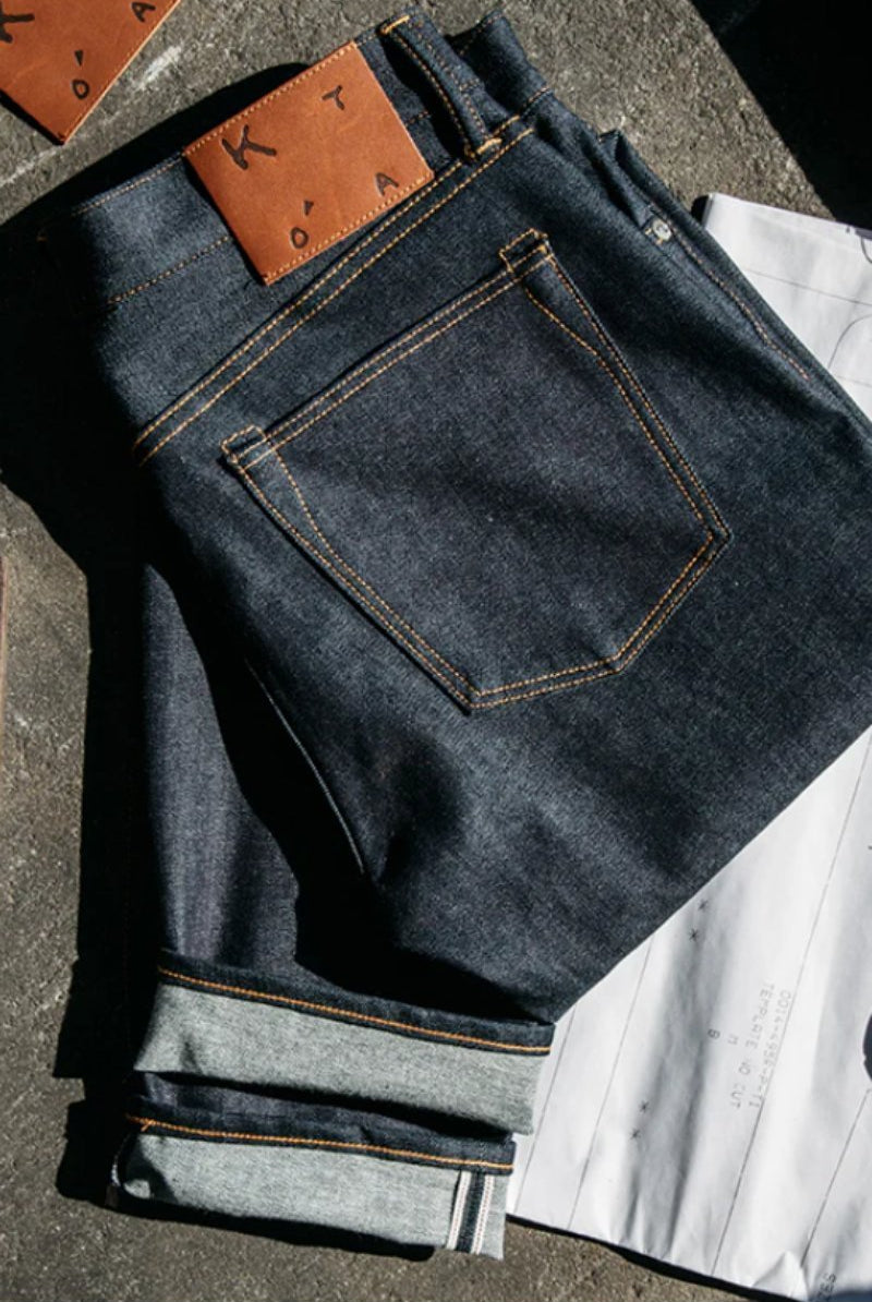 The Pen Slim 10.5OZ - Indigo Raw - Hiroshi Kato - Archery Close