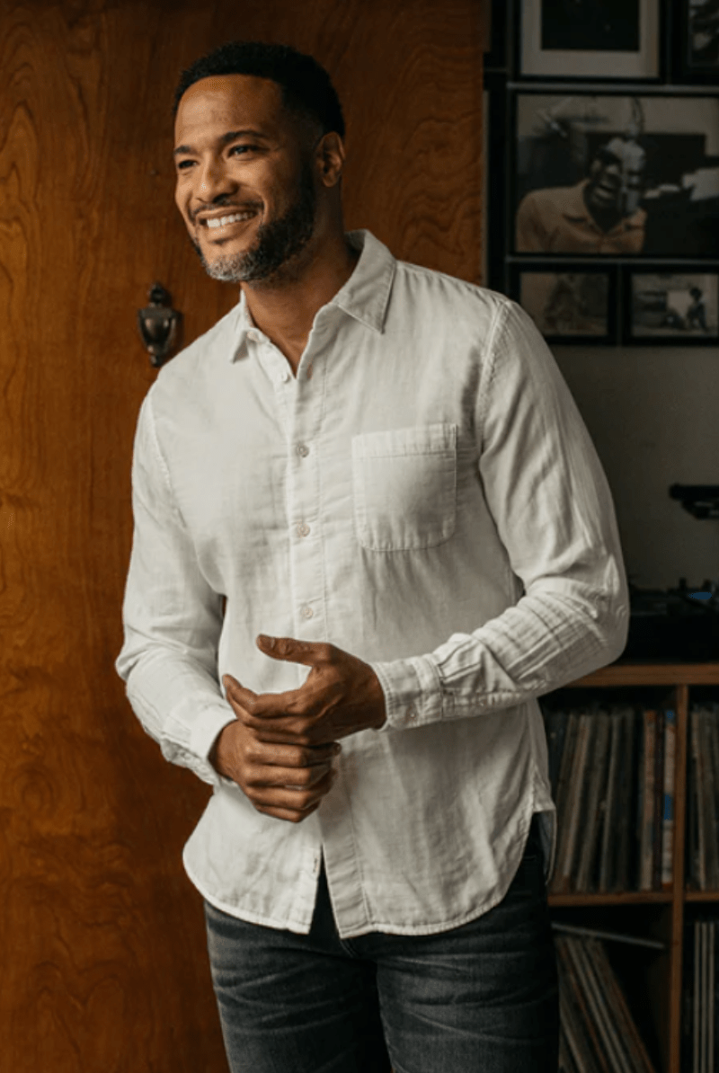 The Ripper Shirt Gauze in Organic White - Hiroshi Kato - Archery Close