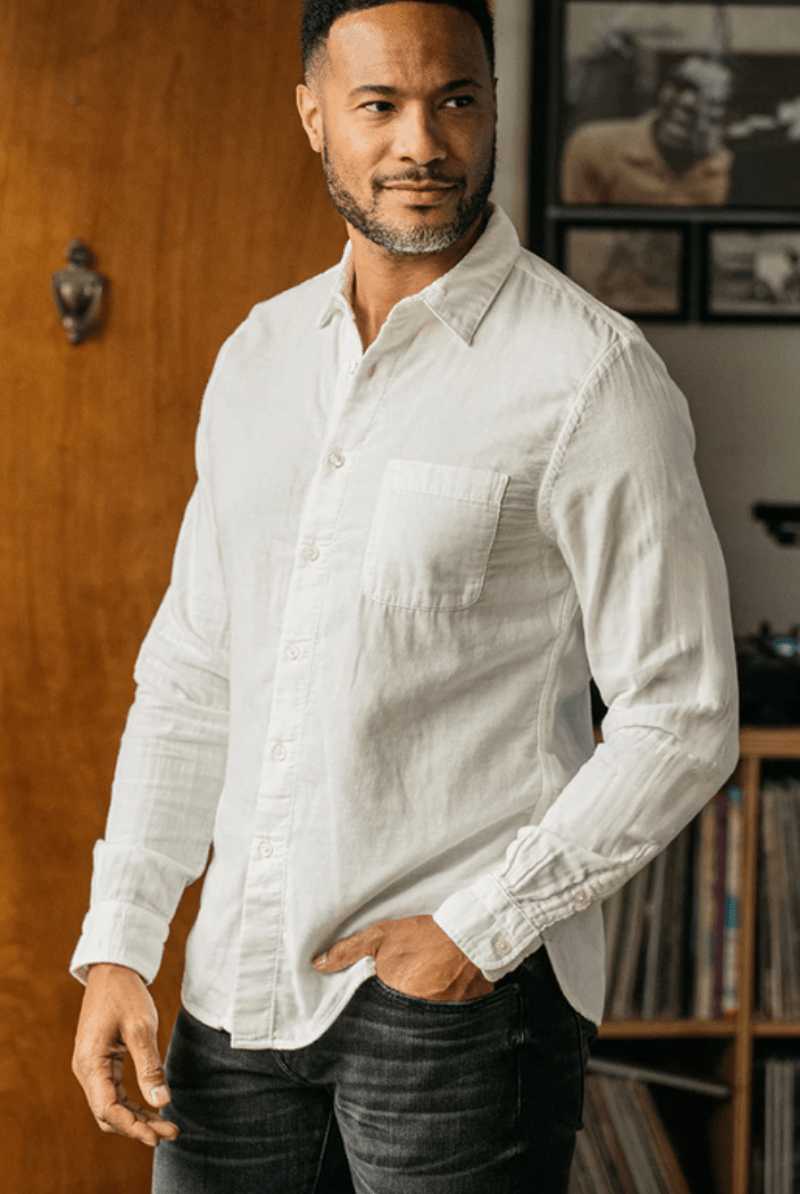 The Ripper Shirt Gauze in Organic White - Hiroshi Kato - Archery Close